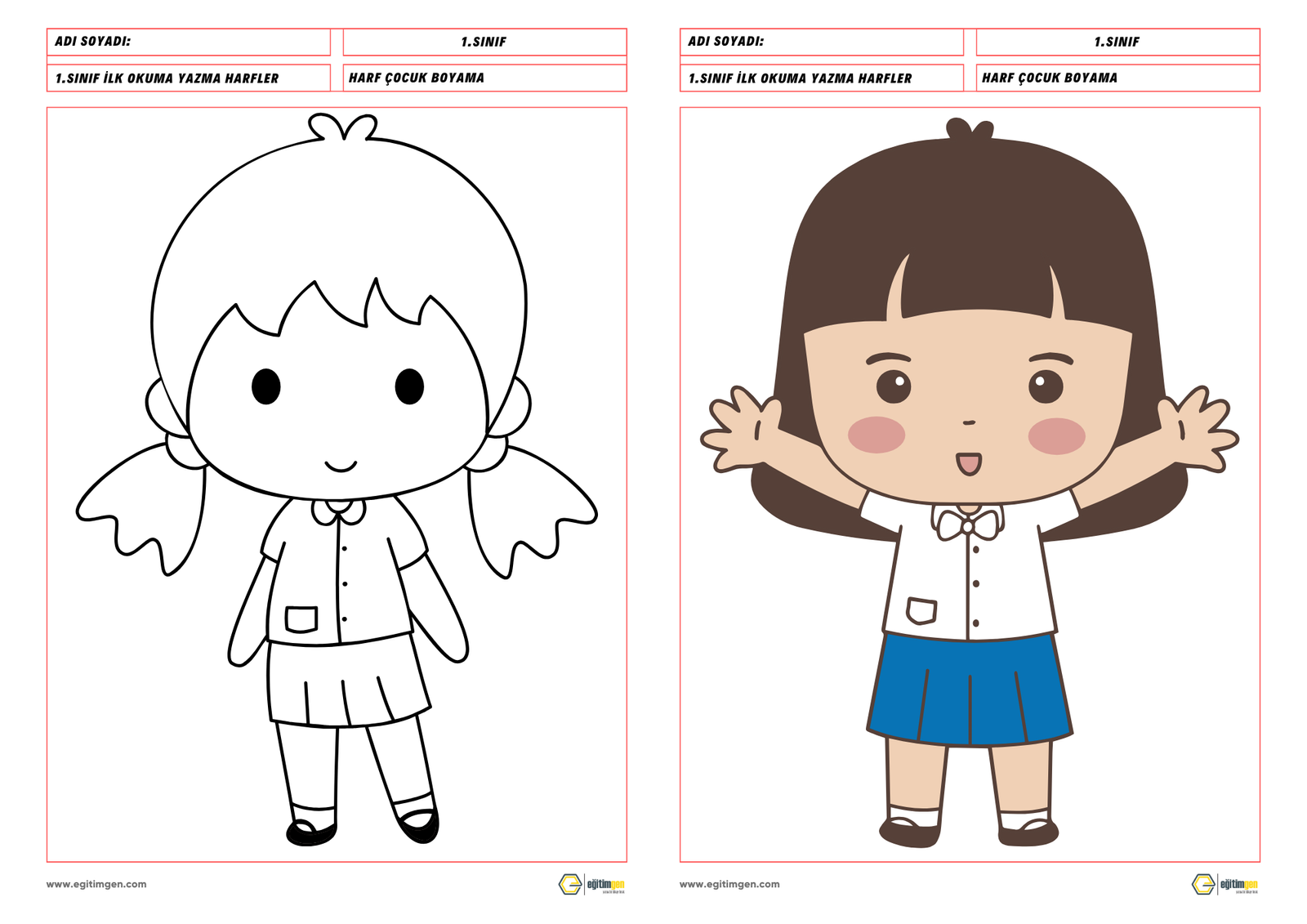 ela-lale-ali-cocuk-boyama-sablonlari.png - Eğitimgen